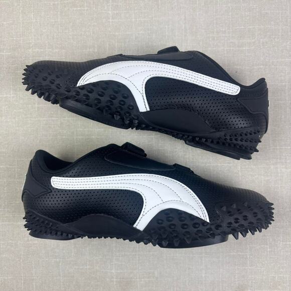 🐼 2024 Puma Mostro Perforated Leather “Black White” 7.5W - Picture 2 of 7